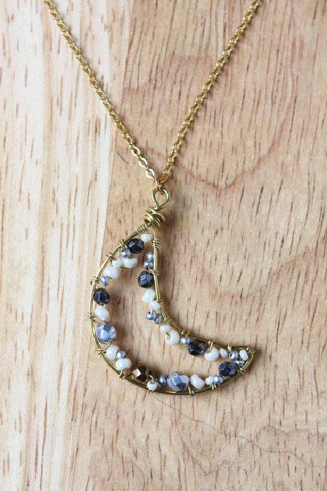 How to Make a Crescent Moon Necklace