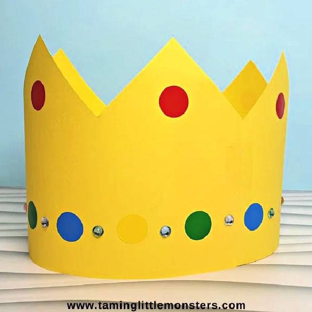 Simple Paper Crown Craft for Kids