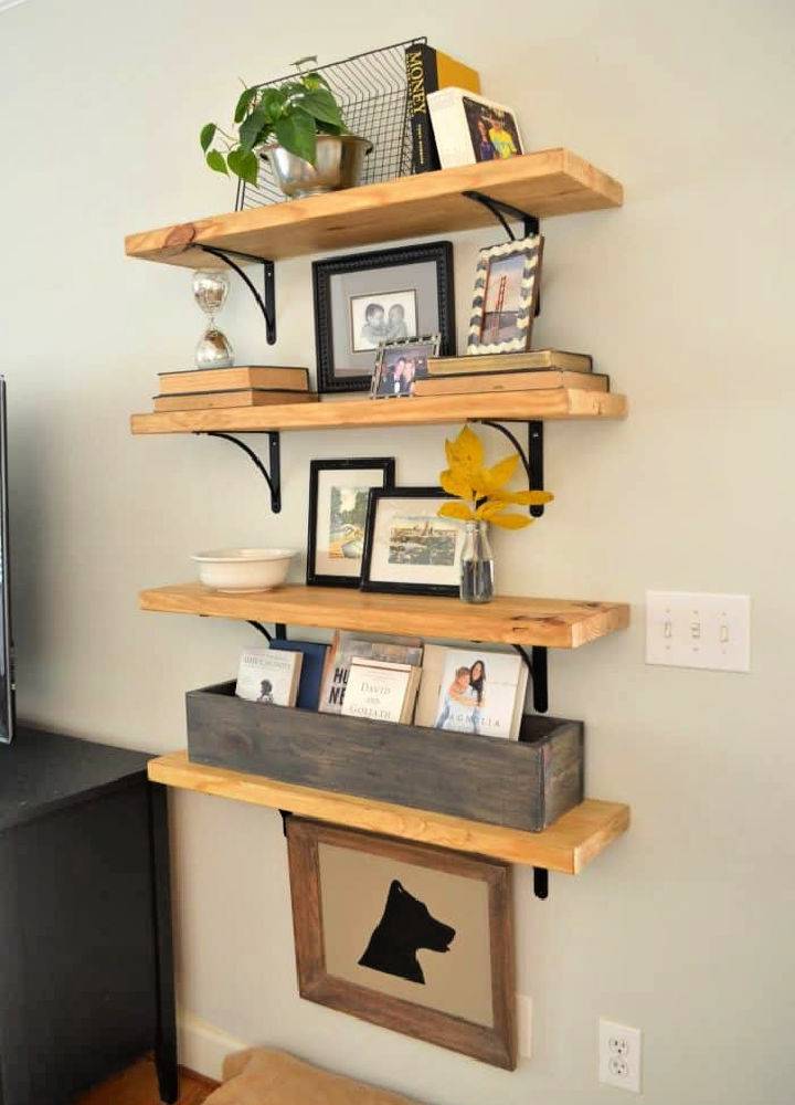 How to Make a Rustic Wood Shelves
