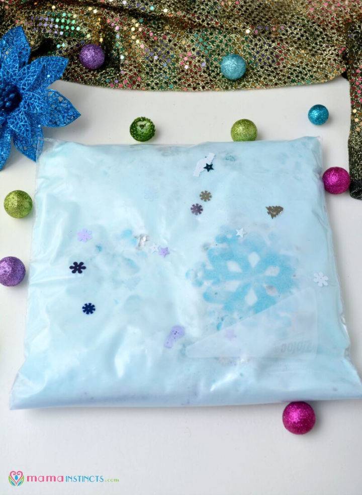 How to Make a Winter Wonderland Sensory Bag