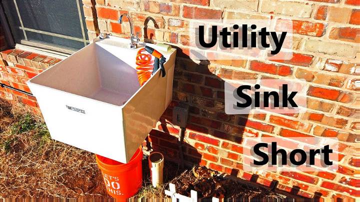 How to Make an Outdoor Utility Sink