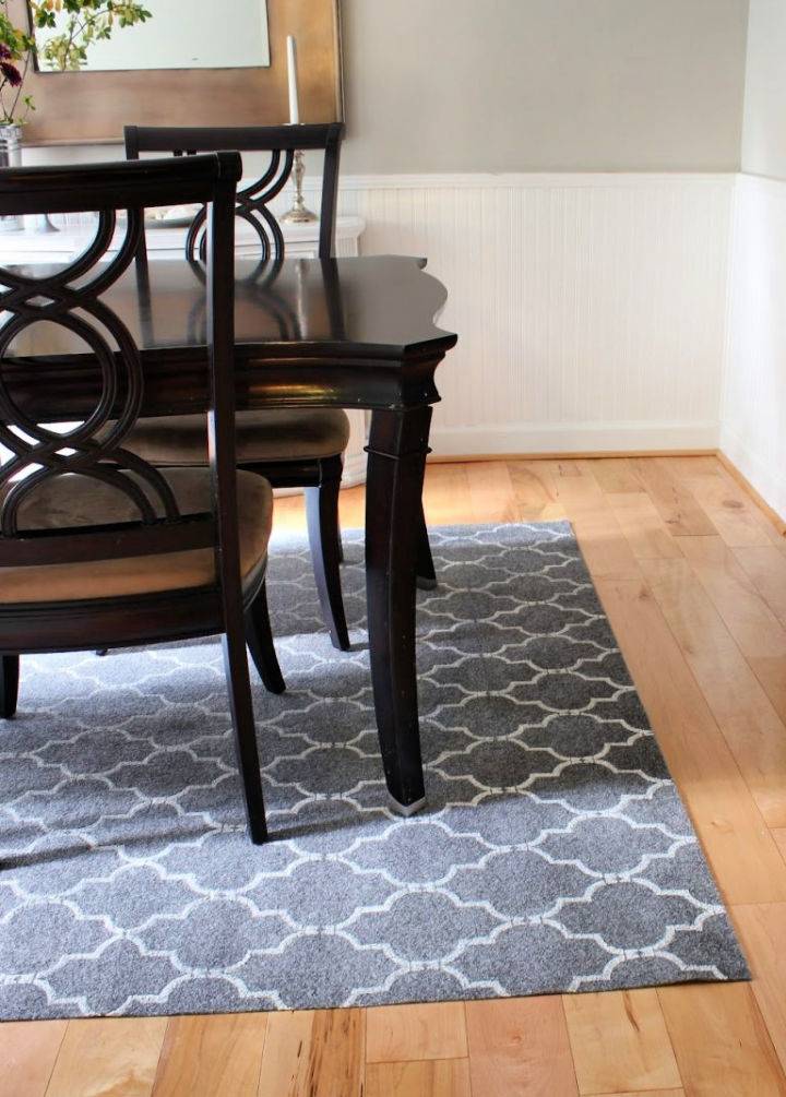 How To Stencil a Rug - Step by Step