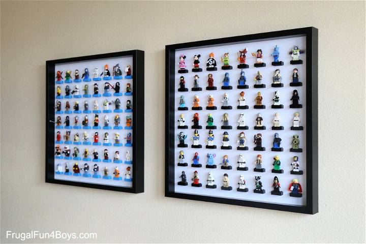 IKEA Frame Lego Minifigure Display and Storage Hack