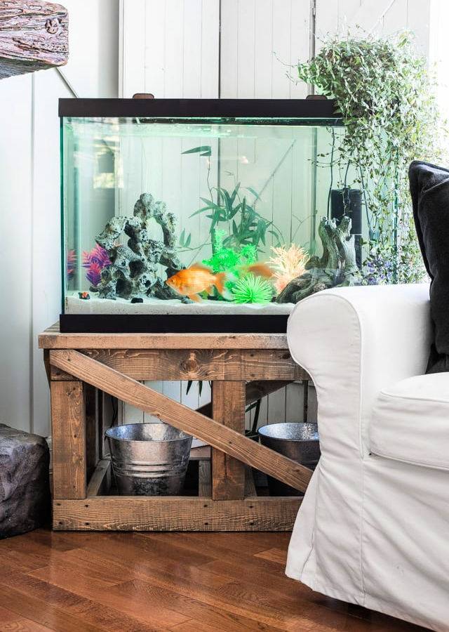 Inexpensive DIY 2x4s Aquarium Stand