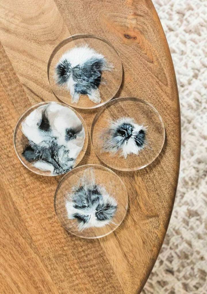 Inexpensive DIY Alcohol Ink Resin Coasters
