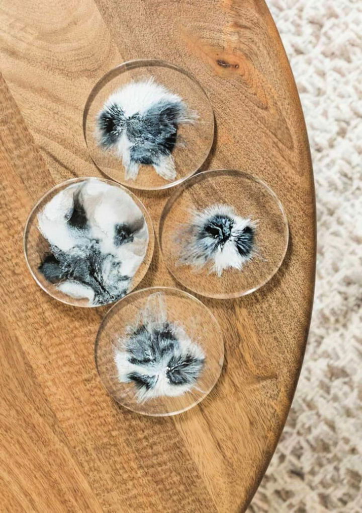 Inexpensive DIY Alcohol Ink Resin Coasters