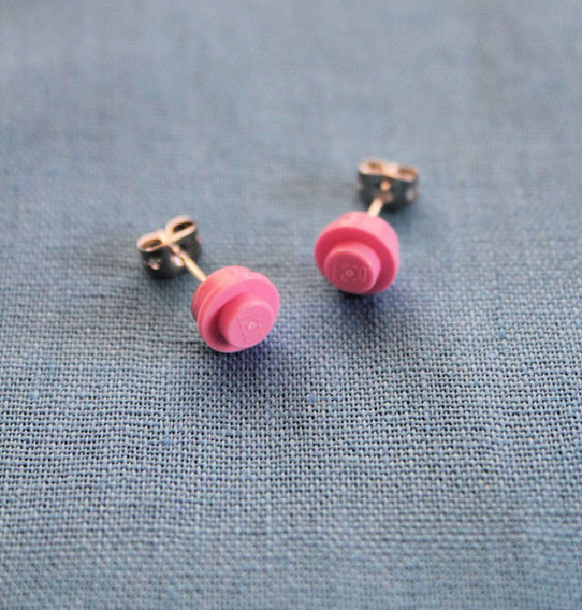 Easy Lego Stud Earrings Tutorial