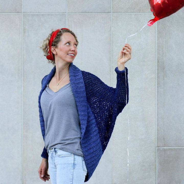 Lightweight Crochet Long Sleeve Shrug Pattern