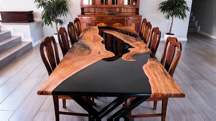 Luxurious DIY Epoxy River Table