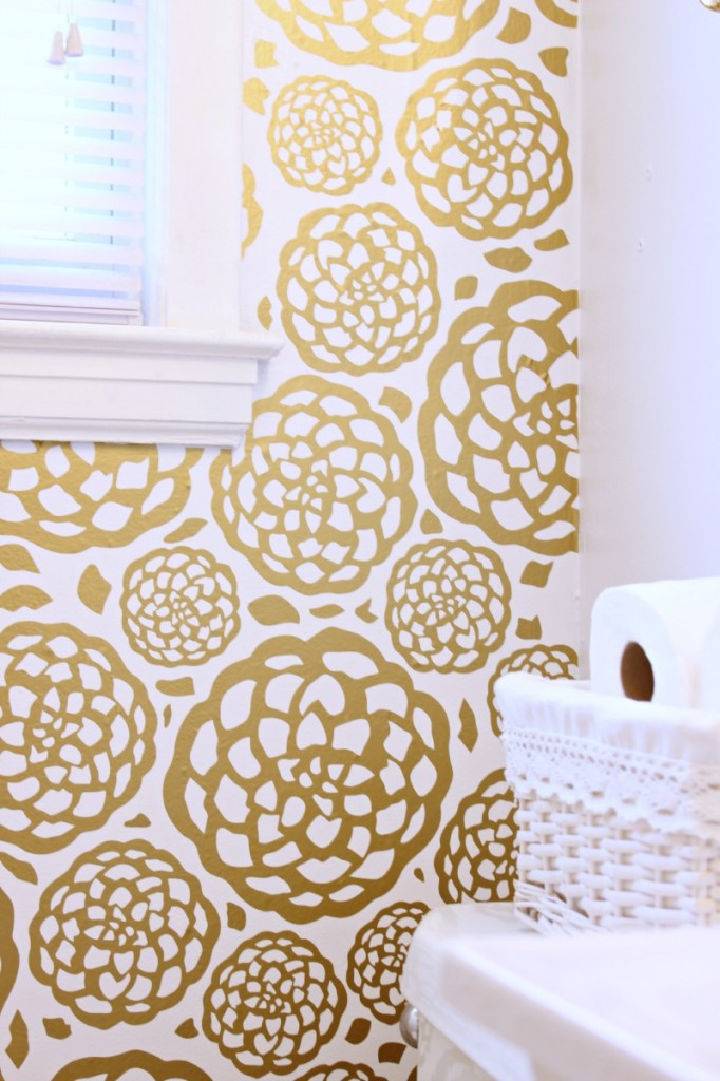 Make Floral Faux Wallpaper With Cricut