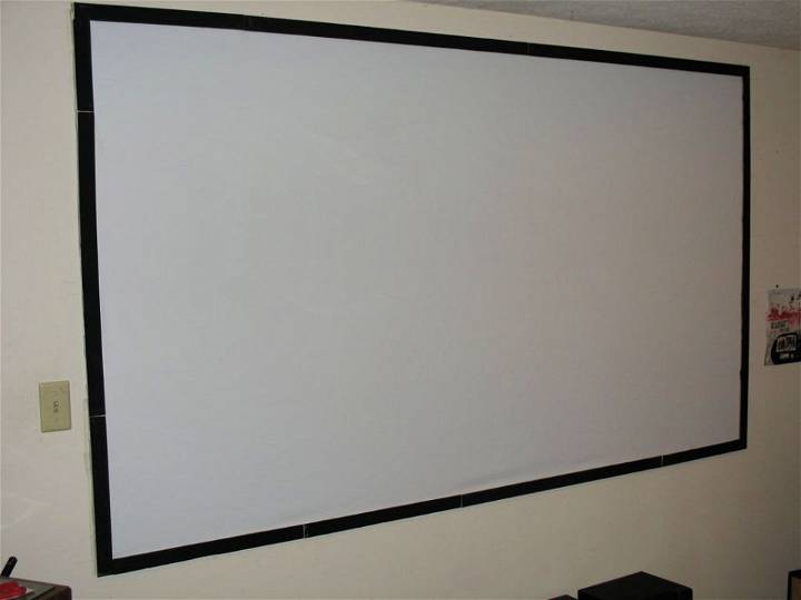 Make Your Own Black Projector Screen at Home