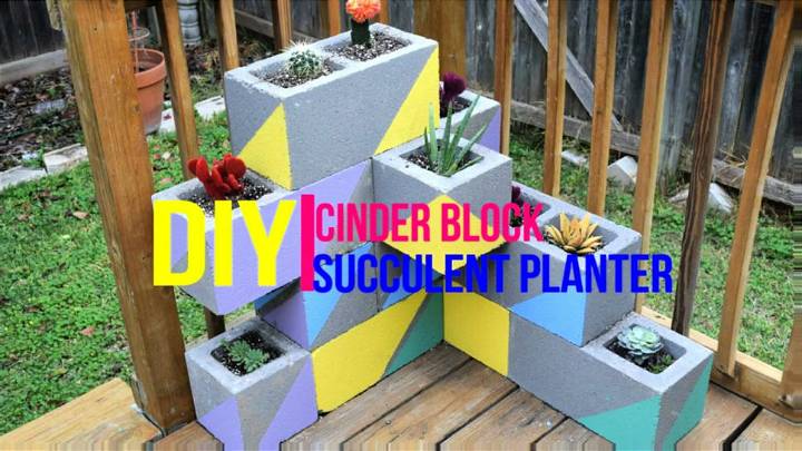 Make Your Own Cinder Block Succulent Planter