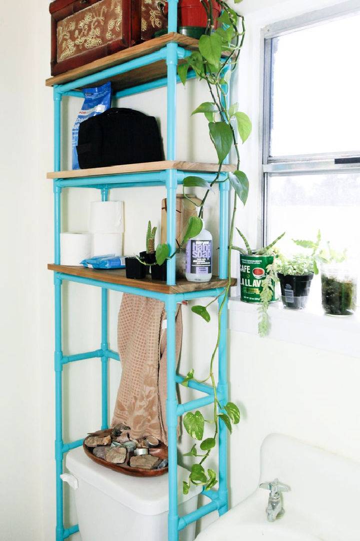 Make Your Own PVC Bathroom Shelf