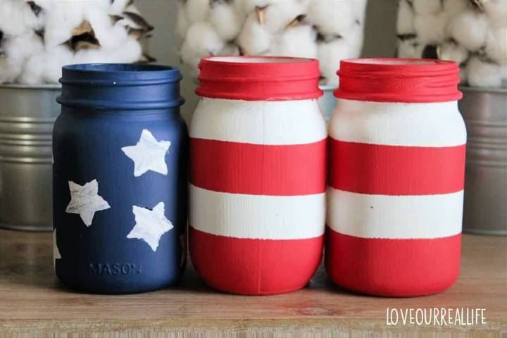 Make Your Own Patriotic Mason Jars