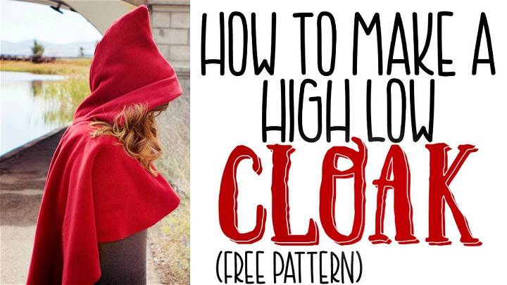 How to Make a Cloak With a High Low Hem