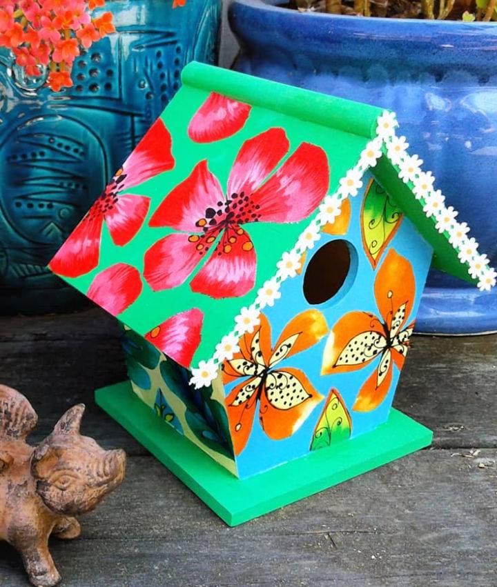 How to Make a Floral Birdhouse