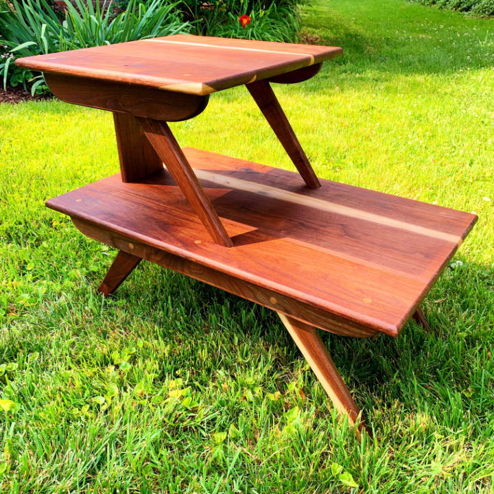 Make a Mid Century Walnut End Table