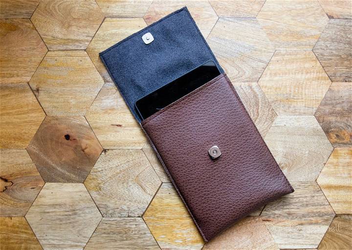Make a Simple Pleather Tablet Case