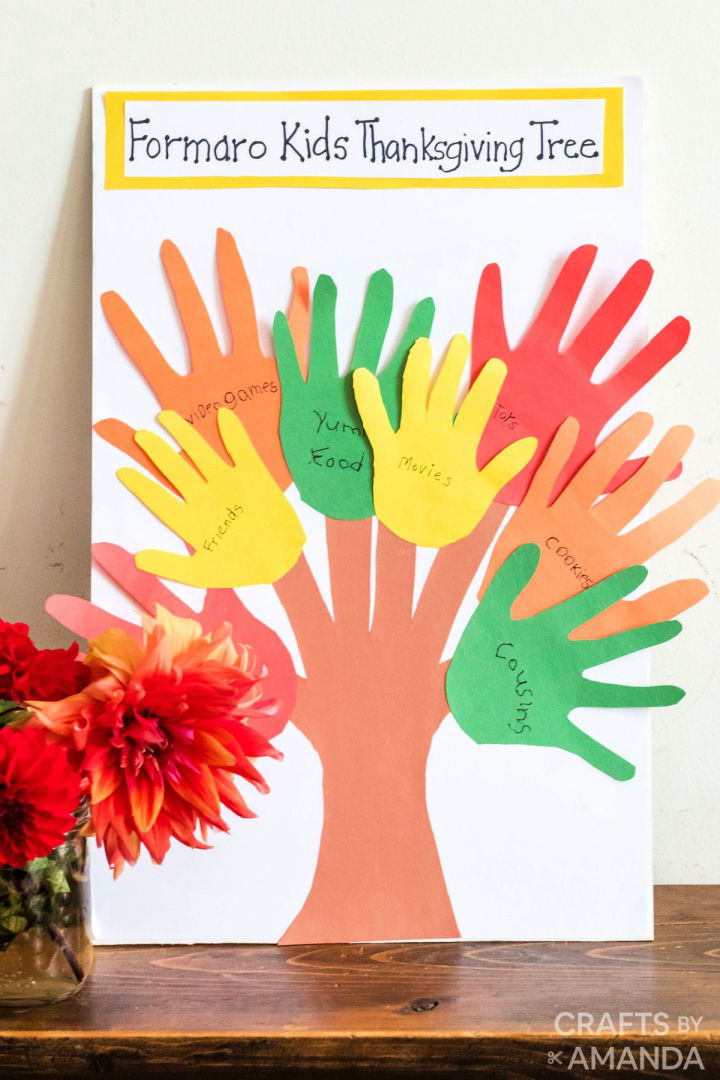 DIY Thanksgiving Handprint Tree