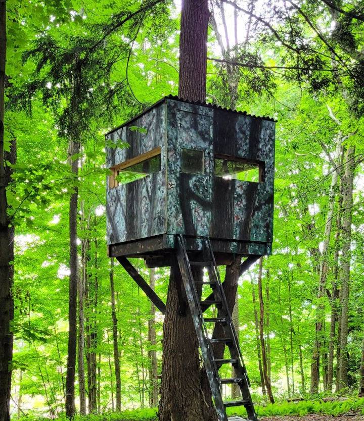 Homemade Tree Stand Blind