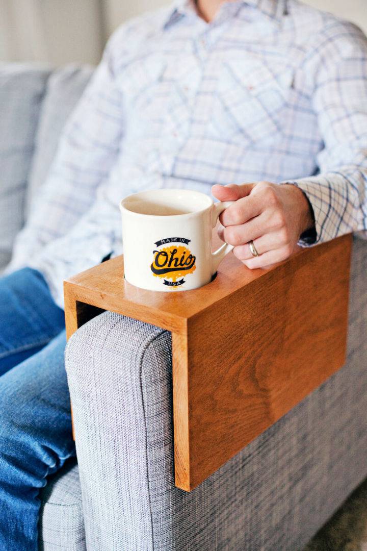 Make a Wooden Sofa Sleeve With Cup Holder