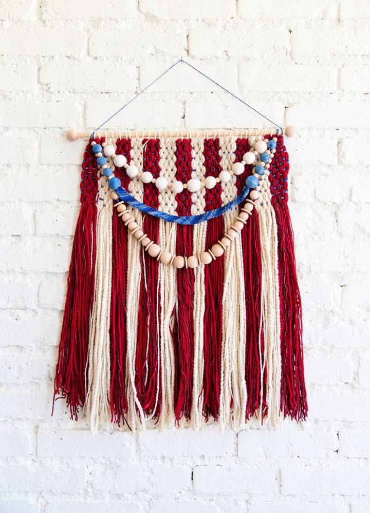 Make an American Flag Weaving for the 4th of July