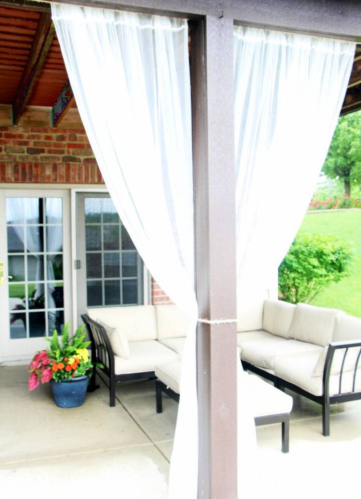 Making Outdoor Curtains Under $20