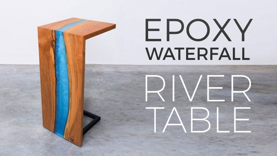 Making Your Own Floating Epoxy Waterfall River Table