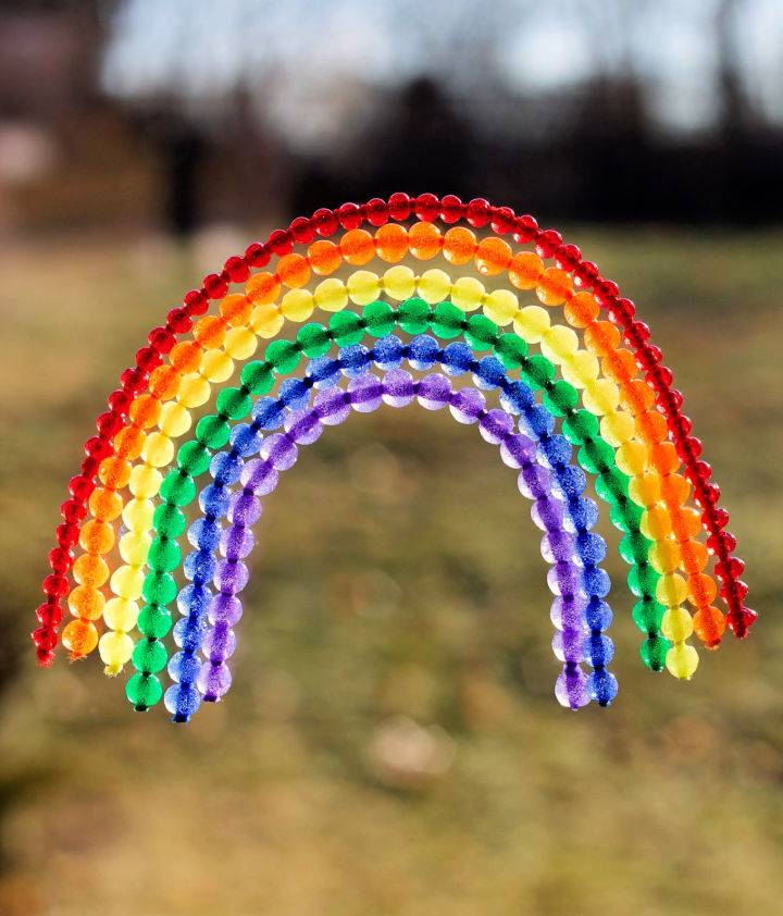 Making a Fused Bead Rainbow Suncatcher