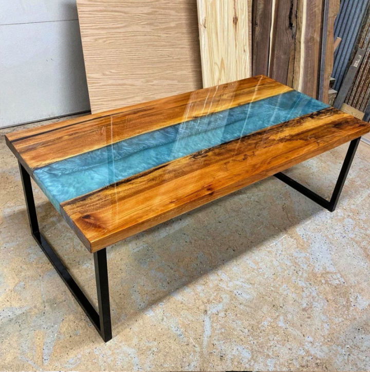 DIY Epoxy Resin River Table