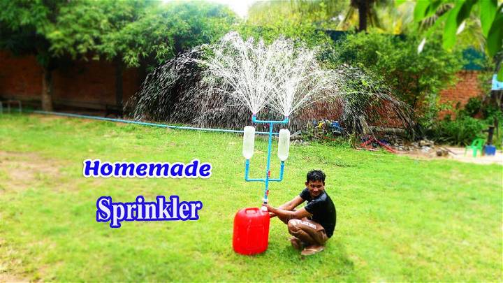 Mobile Water Sprinkler Irrigation System for Garden
