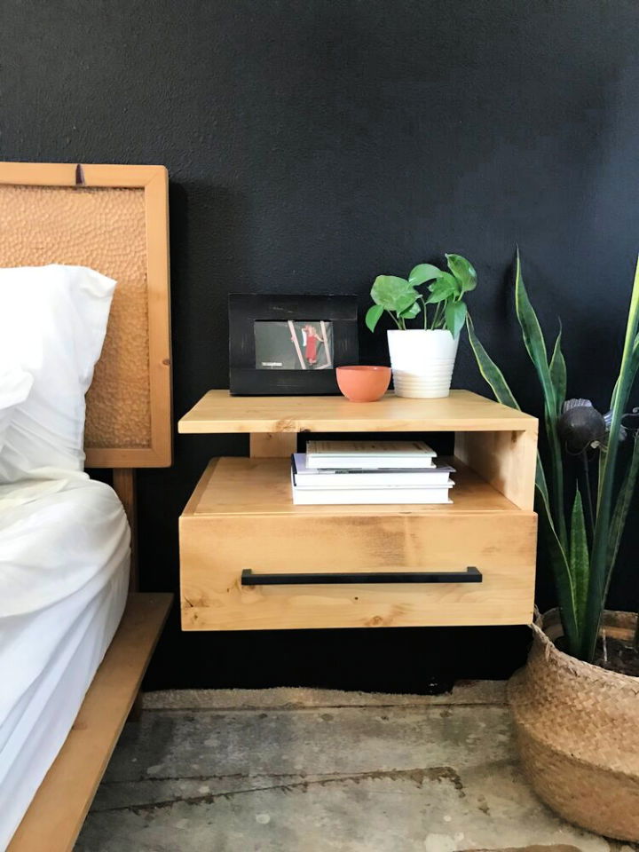 Modern DIY Floating Nightstand