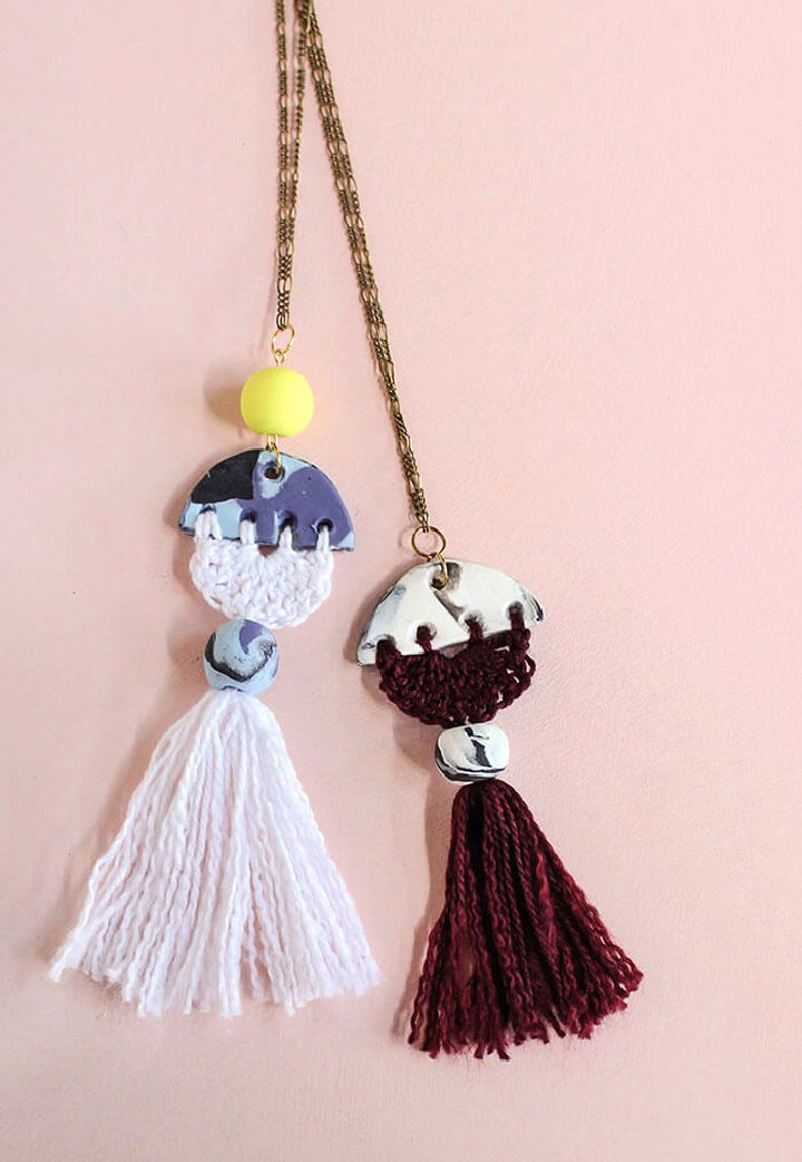 Modern DIY Tassel Necklace