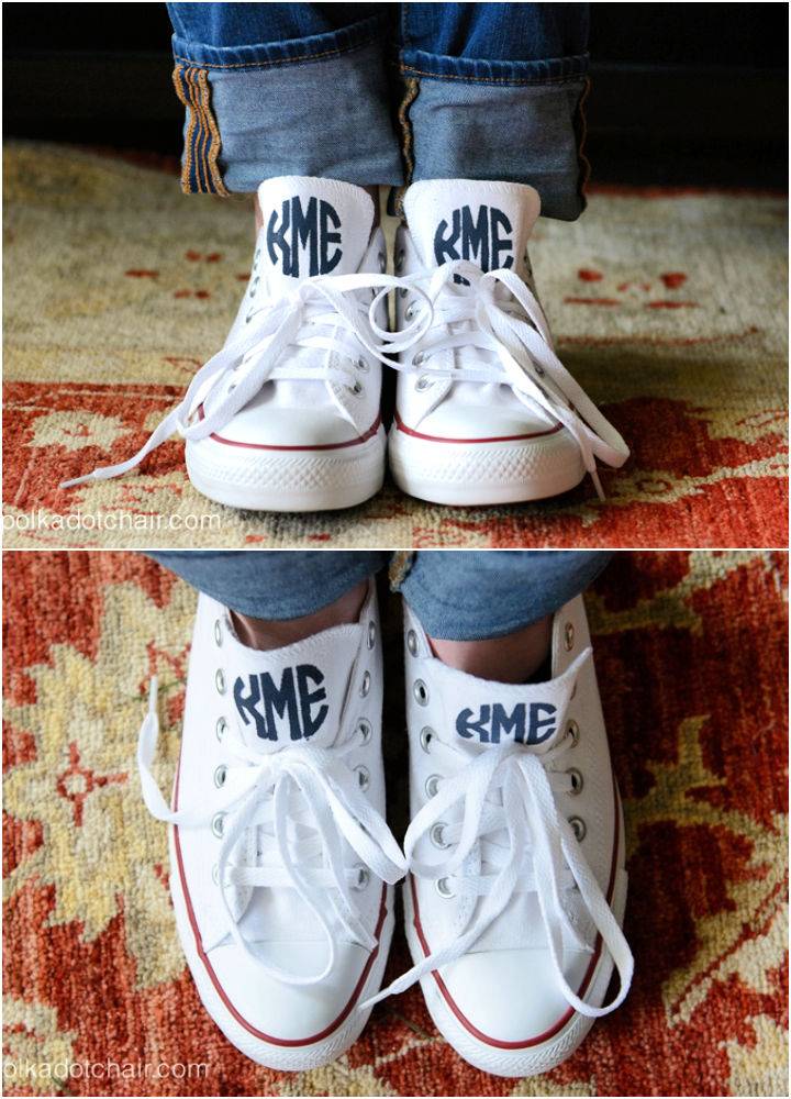 Monogram Your Converse Sneakers Using a Cricut Machine