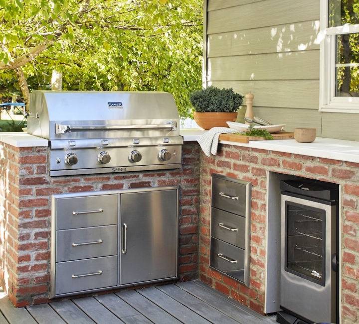 Outdoor Kitchen Built In Grill