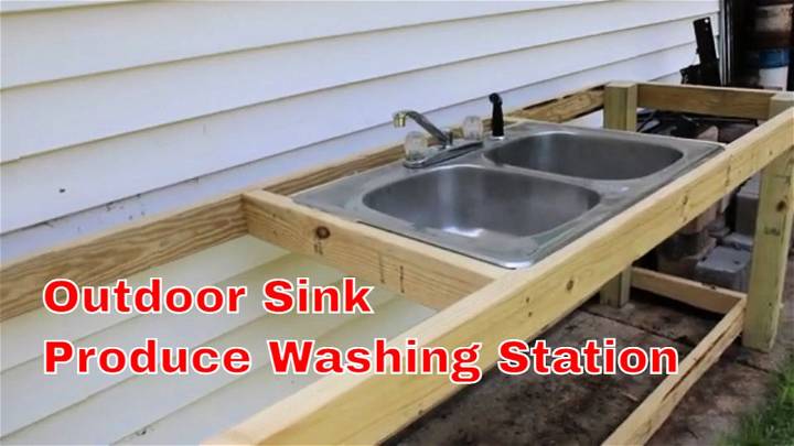 Outdoor Produce Sink Idea