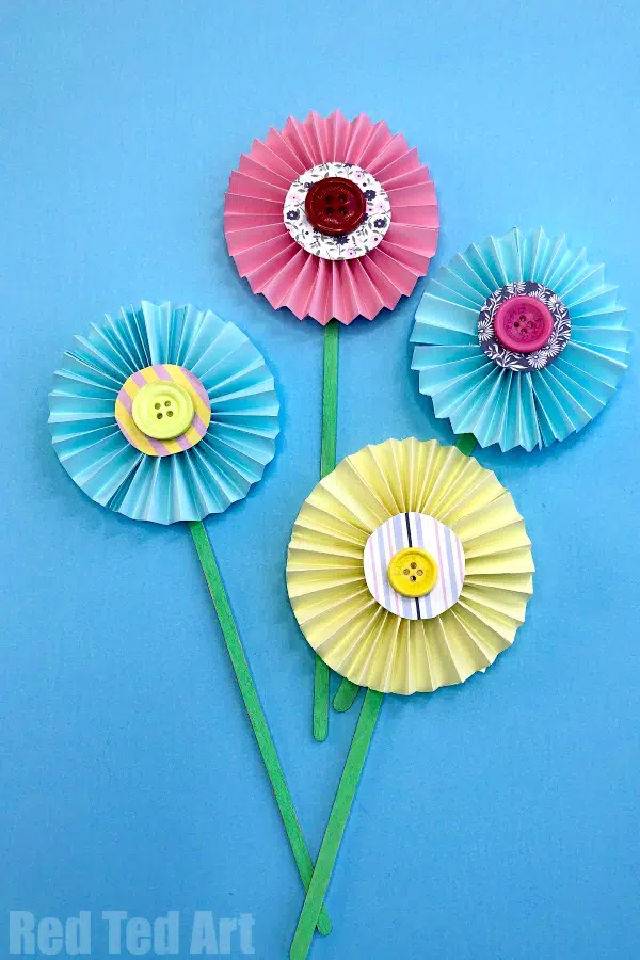 Easy Paper Flowers Step by Step Instructions