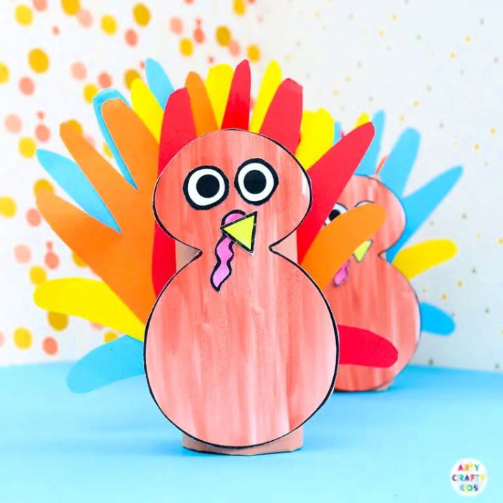 Printable Toilet Paper Roll Handprint Turkey