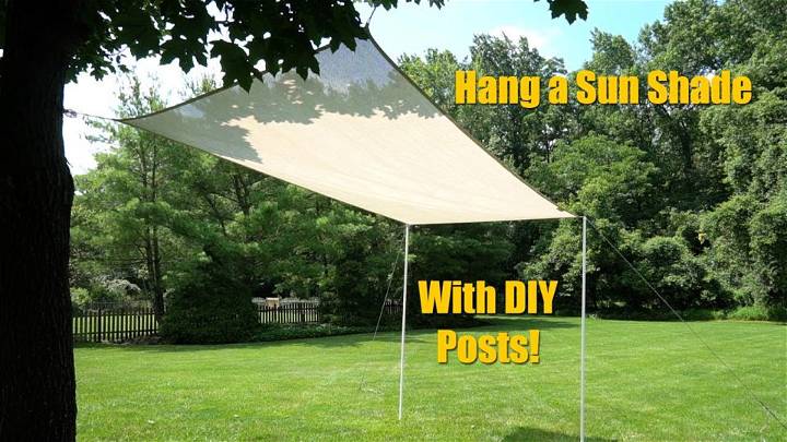 How to Hang a Sunshade With Posts