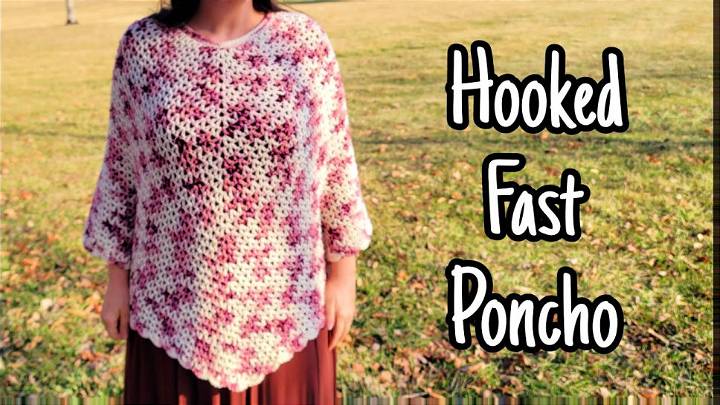 Quick and Easy Crochet Poncho Pattern for Beginners