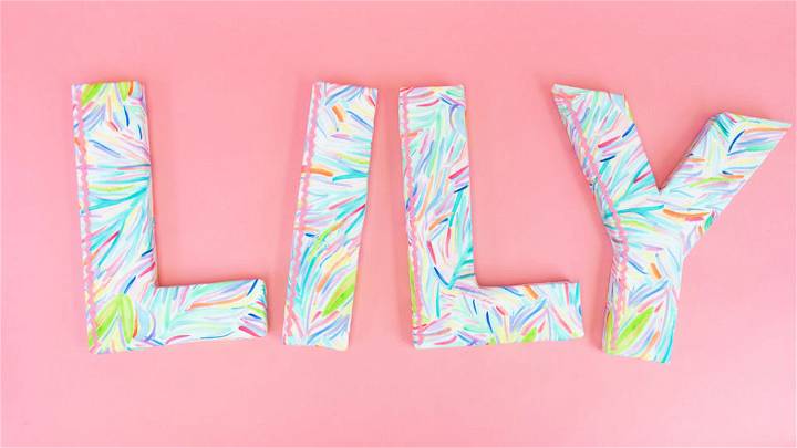 Quick and Easy DIY Styrofoam Letters