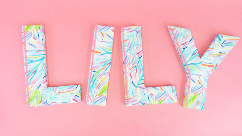 Quick and Easy DIY Styrofoam Letters