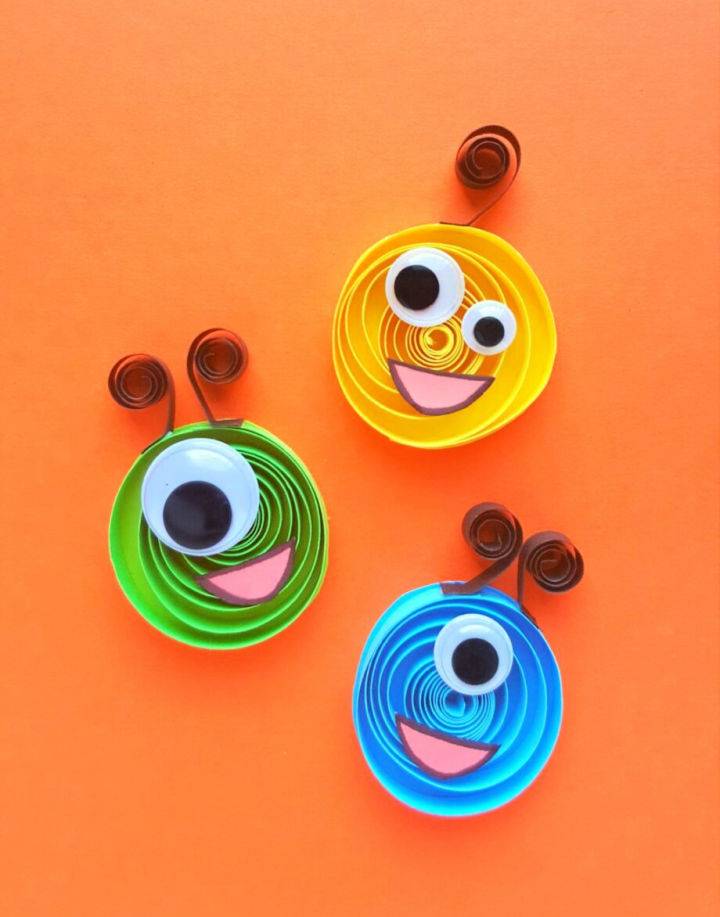 Quilled Paper Monsters Step by step Craft