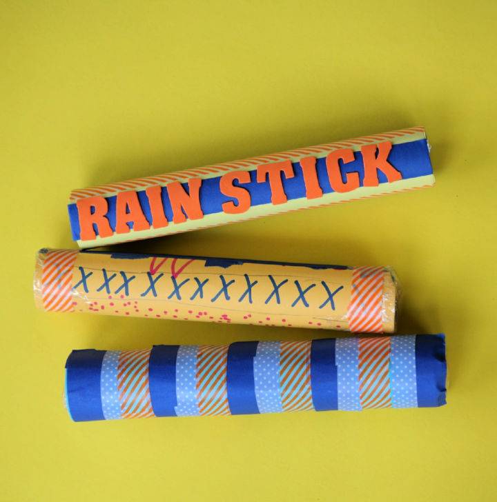 DIY Rain Stick Out of Recycled Paper Towel Roll