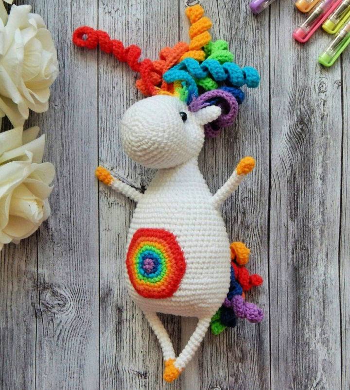 Crochet Rainbow Unicorn Amigurumi Pattern