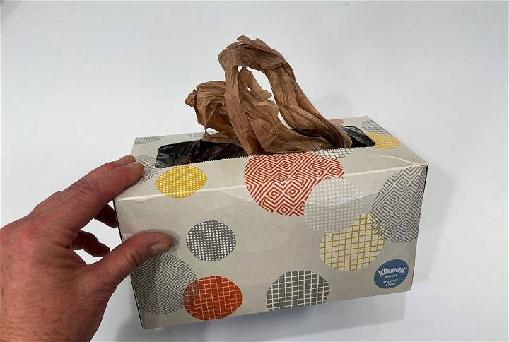 Recycled Tissue Box Plastic Shopping Bag Dispenser
