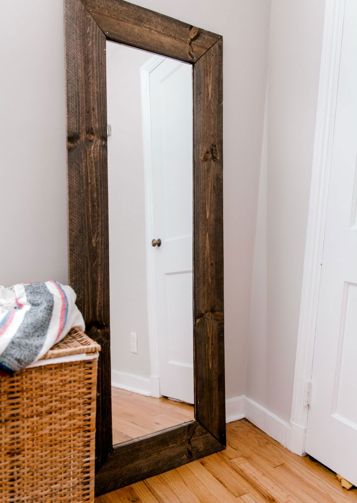 Rustic DIY Large Mirror Frame