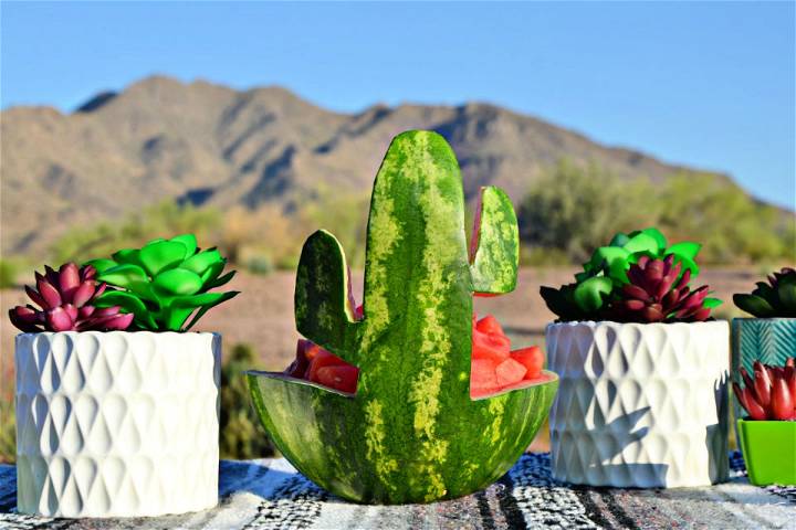 Saguaro Cactus Watermelon Bowl