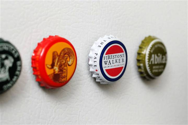 Simple DIY Bottle Cap Magnets