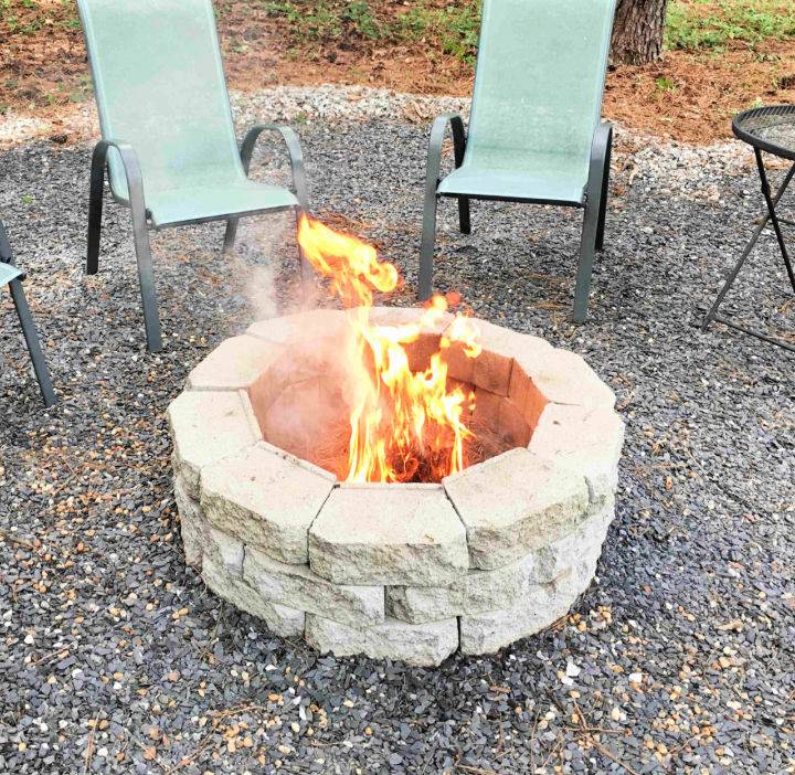 Simple DIY Brick Fire Pit